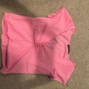 Brandy Melville Pink V-Neck top